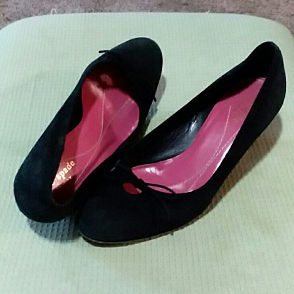 Kate Spade suede kitten heels size 6